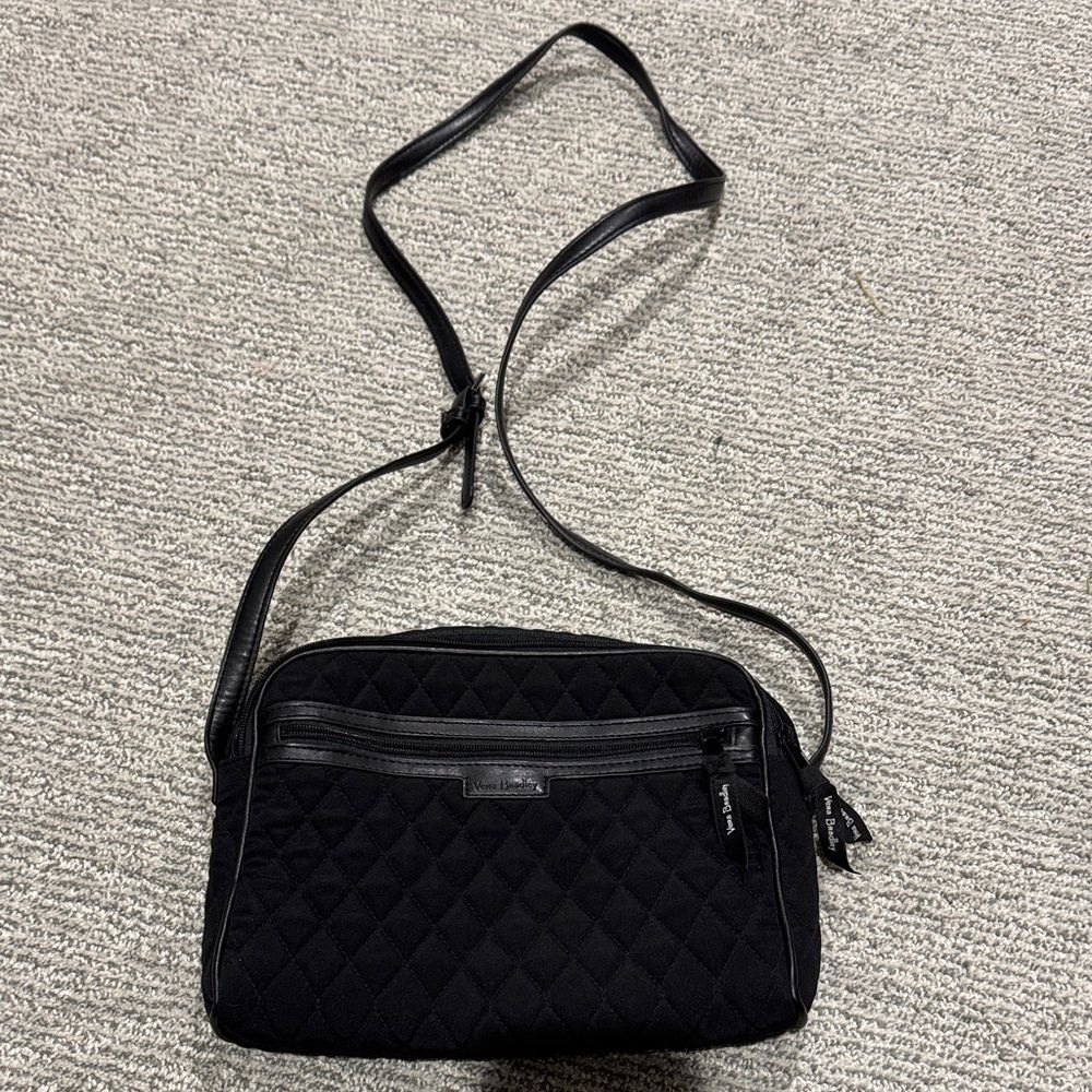 Vera Bradley Black Quilted Crossbody Bag